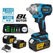 1200N.M Torque Brushless Electric Impact Wrench Cordless Electric Screwdriver