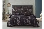 Black Marble Double Size Quilt/Doona/Duvet Cover Set M403