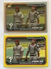 2024 Topps Series 2 Dynamic Duo Lot x1 Rainbow x1 Yelllow Realmuto Nola