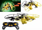 Drone Force Morph Zilla Land Air Plane 8+ Toy Play Helicopter 2.4G IR RC Gift