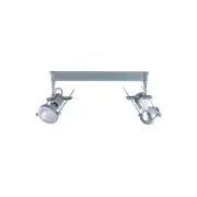 Jesco Lighting 20W Two-Light Metal Halide Track Head 120 V - Silver
