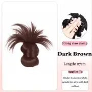 High Temperature Wire Feather Shuttlecock Head Brown Lazy Meatball Head Women