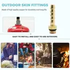 Copper LPG Valve Connectors Multi-purpose Practical Outdoor Cooking Stove Tool