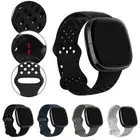 Replacement Smartwatch Band Silicone Breathable Strap for Fitbit Versa 3/ Sense