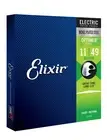 Elixir 19102 Optiweb Coated NPS Electric Guitar Strings; gauges 11-49
