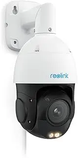 [REOLINK] 4K PTZ PoE Camera for Outdoor Security, 360° Pan & 90° Tilt, 5X Optical 3D Zoom, Auto Tracking, AI Detection, Color Night Vision, RLC-823S1