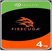 Seagate FireCuda HDD, 4 TB, Internal Hard Drive HDD - 3.5 Inch CMR SATA 6 Gb/s 7,200 RPM 256 MB Cache 300 TB/Year, 3 Year Rescue Services (ST4000DXZ05)