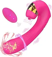 Women Sex Toys Vibrator - 3 in 1 Clitoral G-Spot Vibrator dildo Tongue Toy with 10 Vibrating Modes & 10 Rotating Modes, Nipple Clit Stimulator Adult Sex Toys for Women Couple
