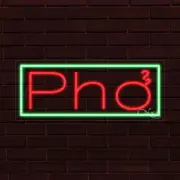 BRAND NEW "PHO" w/BORDER 30x12X1 INCH LED FLEX WINDOW/WALL INDOOR SIGN 30391