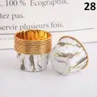 50Pcs Paper Cups Cake Cupcake Wrappers Muffin Cases Baking Cup Cake Liner Tool