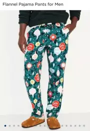 Old Navy Sz.XS & Sz.S "Tinsel Town " Flannel Pajama Pants for Men.