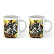 2x My Hero Academia Season 1 Anime Teens/Adult Themed TV Show Mug Set 300ml