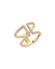 Amorium 18K Rose Gold Vermeil Cubic Zirconia Ires Ring