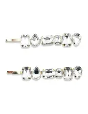 [Morgan & Taylor] Rebekah Hair Clip Set in Silver