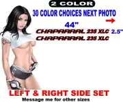 CHAPARRAL 235 XLC BOAT DECAL BOATS DECALS HULL REPLACEMENT 30 color options