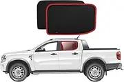 Genuine SNAPSHADES Car Rear Window Shades for Ford Ranger 4th Gen | Volkswagen Amarok 2nd Gen (P703; 2022-Present)
