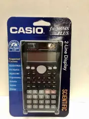 Casio FX 300MSPLUS 2nd Edition 12 Digit 2-Line Display Scientific Calculator Blk