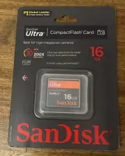 SanDisk 16 GB Class 4 Ultra CompactFlash Memory Card (SDCFH-016G-A11)