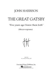 Five Years Ago The Great Gatsby Opera Aria Mezzo-Soprano & Piano Sheet Music