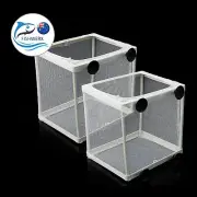 2 x Aquarium Fish Tank Fish Breeding Breeder Baby Fry Newborn Net Box Hatchery