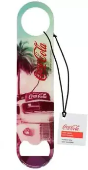 Tablecraft CC384 Coca-Cola Vintage Logo"Beach" Flat Bottle Opener, Red