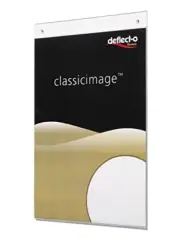5 X A4 deflect-o® Clear Menu Holder Sign Display Wall Mount-Portrait & Landscape