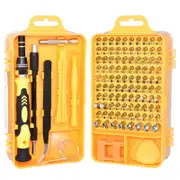 115 In 1 Precision Screwdriver Set Mobile Phone Watch PC Laptop Device Repair Hand Home Repair Tools Yellow