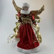 Christmas Tree Topper 18" Angel Red from Home Depot
