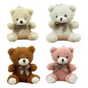 Cartoon Bear Bag Pendant Lovely Fluff Stuffed Keychains Plush Ornament for Women