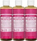 Dr. Bronner’S - Castile Liquid Soap 3 Pack - Organic Coconut Oil - Hair & Body C