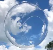 12" Acrylic Clear Plastic Round Globe Lamp Light Fixture Outdoor Lighting Post