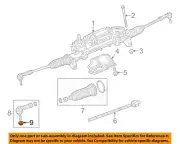CHRYSLER OEM 13-18 200 Steering Gear Linkage-Outer Tie Rod Nut 6510655AA (for: Chrysler)