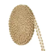 10 Yards 0.5 Inch Burlap Ribbon Jute Burlap Lace Craft Ribbons Rustic Ribbon