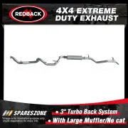 Redback 3" 409 SS Exhaust Large Muffler No cat for Toyota Landcruiser 78 01-07