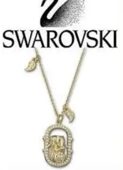 Brand New Swarovski Midori Squirrel Pendant Necklace Gold Tone #1065375 $125