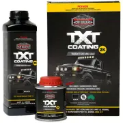 Car Builders 2K TXT Coating - Black Textured Paint with Gun - True 1L bottle