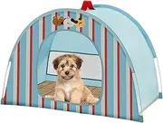 Gihioue Cat Tent Outdoor, Washable Folding Pet Kennel House, Cave Nest Bed with Airflow and Ventilation for Kitten Small Dogs Bunnies, Indoor Outdoor Camping Backyard Beach