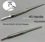 Scalpel Handle Blade Holder No. 3 Dental Surgical Instruments Adujustable Head