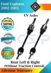Rear CV Axles For 2002-2005 Ford Explorer W/O Traction Control Lifetime Warranty (for: Ford)