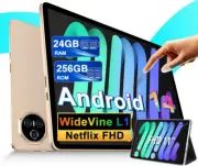 11 inch Tablet, Android 14 Tablets with 24(8+16)GB RAM+256GB ROM(2TB TF), Octa-C