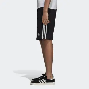 【adidas 愛迪達】3-stripe Short 男 短褲 運動 休閒 舒適 柔軟 棉質 愛迪達 黑(DH5798)