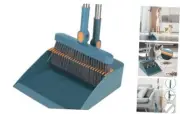 Broom and Dustpan Set,Dust Pan with Long Handle,38”Broom with Stand Up Dustpan