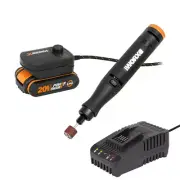 WORX 20V MAKERX Rotary Tool Kit, Brushless, 20pc Accessories, Battery & Charger