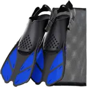Adjustable Buckles Swimming Flippers Short Silicone Scuba Diving Shoes Open Heel