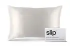 Slip Mulberry Silk Pillowcase - Queen Size Standard Pillow Case, White, 20"x30"