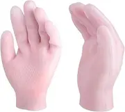 NOLITOY Gloves Moisturizing Non-slip Gloves Black for Women Men Home Care Spa Supplies