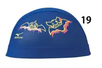 在飛比找Yahoo!奇摩拍賣優惠-~BB泳裝~Mizuno游泳專用蝙蝠印花網帽 印花泳帽 N2