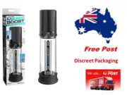 PIPEDREAM Pump Worx Max Boost - EXCLUSIVE MANUAL PISTON-ACTION DESIGN Black