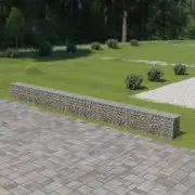 Gabion Wall with Covers Galvanised Steel 600x30x50 cm