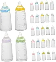 NOLITOY 50Pcs Cute Mini Bottles Realistic Miniature Bottle for Shower Decorations Lifelike Tiny Ornaments for Dollhouse Display Safe and Portable Fun
